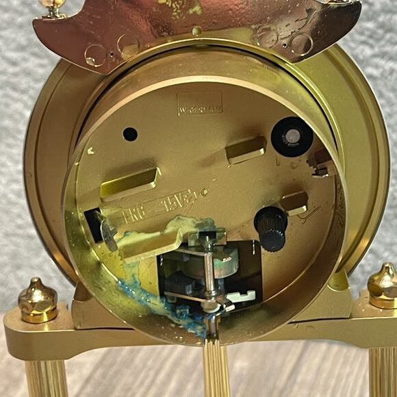 Vintage Remington of Germany Multi-Quartz Anniversary Glass Domed Clock Read - Picture 7 of 9